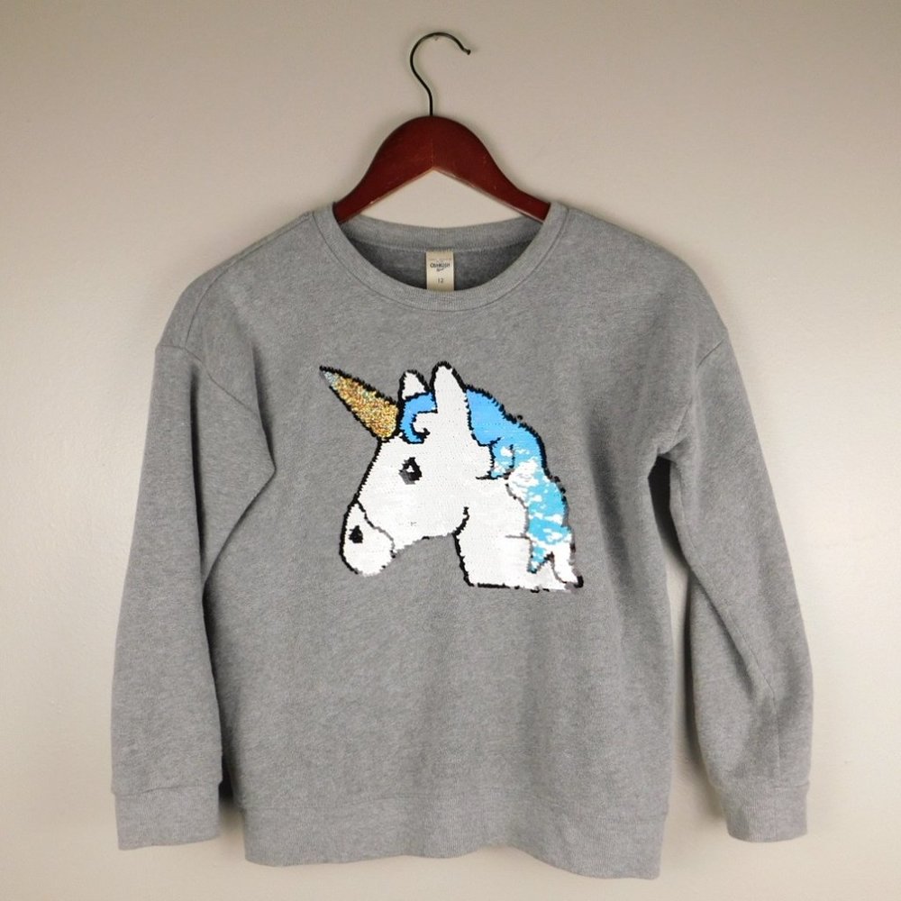 Girls 12 OshKosh B'gosh® Unicorn Flip-Sequin Sweatshirt